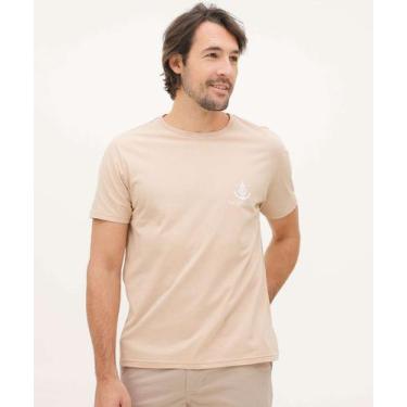 Imagem de Camiseta Masculina Estampa Âncora MR-01099, Bege, GG