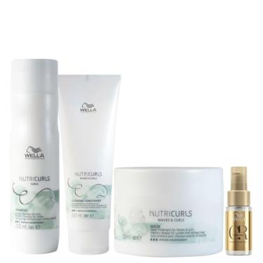 Imagem de KIT WELLA PRO NUTRICURLS SH250+CD250+MÁSC150+OL30