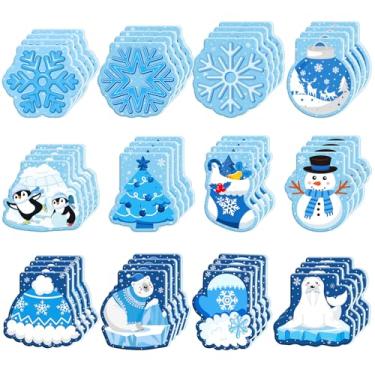 Imagem de Faccito 72 peças de lembrancinhas de festa de inverno, mini cadernos de Natal, cadernos de Natal, cadernos de Natal, diários de bolso, para chá de bebê, lembrancinhas de festa de aniversário