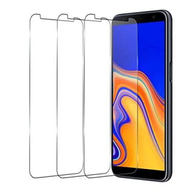 Imagem de OCESTORE Pacote com 3 películas protetoras de tela antiarranhões, ultrafina, transparente, HD, rígida, à prova de estilhaçamento, vidro temperado compatível com Galaxy J6+ 2018 SM-J610.