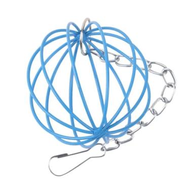 Imagem de Rabbit Grass Feeder comedouro de aço inoxidável suspenso para animais estimação hamsters coelhos roedores fácil instalar no rack alimentação da gaiola