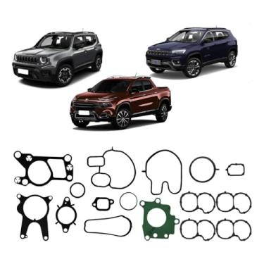 Imagem de Kit Juntas Coletor Adm Trocador Calor Egr compatível com modelo Toro 2.0 Diesel