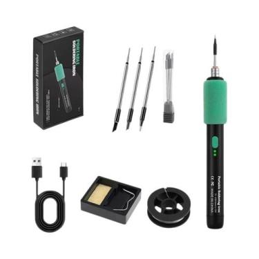 Imagem de Conjunto De Ferro De Solda USB De 8W Com Temperatura Ajustável, 3 Níve