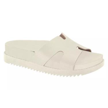 Imagem de Slide Canoa Moleca Feminino Chinelo Papete 5500.100, Branco off, 37