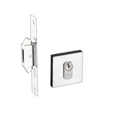 Imagem de Fechadura Externa Pado Trava Pivotante 45mm Cromada