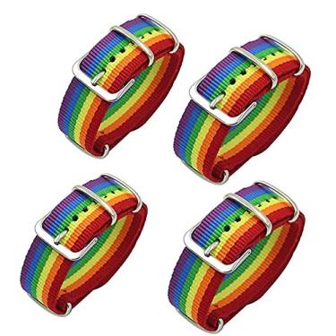 Imagem de Pulseira de orgulho LGBT trançada multicamadas multicamadas para mulheres e homens, amigas lésbicas, feitas à mão, em camadas, trançadas, letras, listras, presente ajustável, corda, corda
