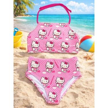 Imagem de Conjunto Biquíni Infantil Tematico Proteção Uv - Star Gold Store, Rosa