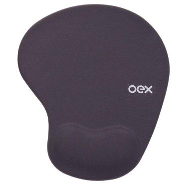 Imagem de Mouse pad com apoio em gel confort grafite - MP200/CH - Oex