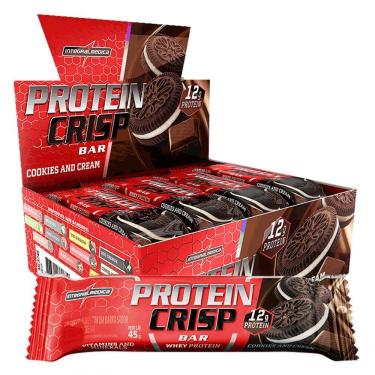 Imagem de Barra Proteína Whey Crisp Bar 12 Unidades - Integralmedica Cookies And Cream