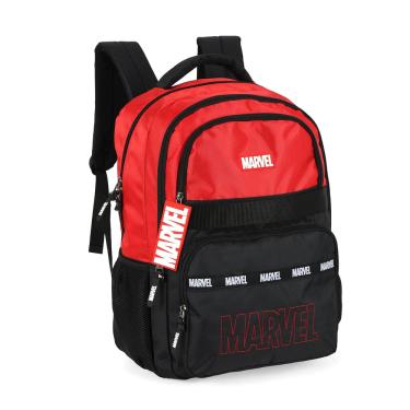 Imagem de Mochila Marvel Luxcel – Escolar Juvenil Vermelha e Preta