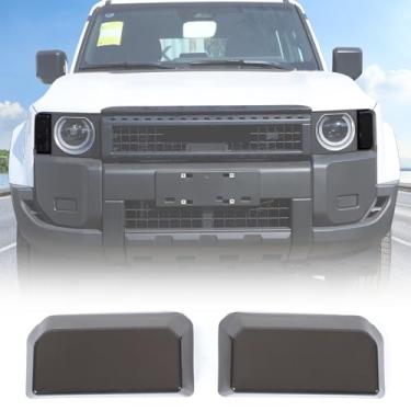 Imagem de Capa protetora de seta frontal compatível com Toyota Land Cruiser 250 Prado J250 LC250 2024 2025 2026 ABS Car Turn Signal Smoke Black Capa protetora (apenas para modelos de faróis redondos)