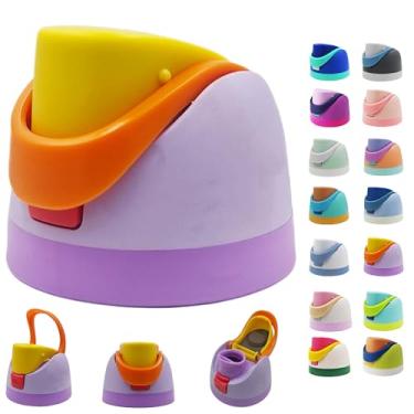 Imagem de Tampa de substituição para Owala Freesip, tampa de substituição superior de garrafa de água de um botão compatível com Owala Cup 473 g 680 g 947 g 1,134 g, acessório de tampas de substituição à prova