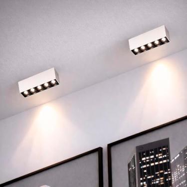 Imagem de 2 Mini Spot Led Downlight 5 Fachos Branco E Preto Luz08