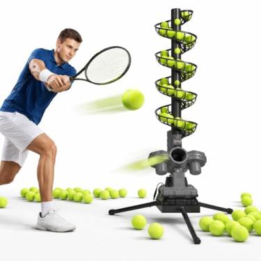 Imagem de Máquina Lançadora de Bola de Tênis Para Treino Solo Ajustável Profissional