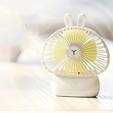 Imagem de Desenhos animados portáteis Mini Ventilador Silencioso Ventilador de Mesa Pequeno Ventilador Portátil Mini USB Refrigeração Mudo Ventilador Elétrico (Cor: C) yubin1993 (Cor: C)