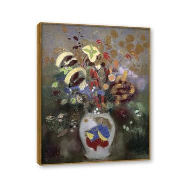 Imagem de Moldura de teca. Arte de parede em tela de especiarias coloridas e colher de tempero | Decoração de cozinha vintage | Arte moderna para casa e sala de jantar. B98. 60 x 80 cm - 23,7 x 31,5 pol