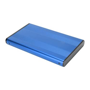 Imagem de Cosiki USB3.0 SATA HDD Gabinete Antiestático Caso de Disco Rígido para OS X Vista Capacidade Portátil Leve de 2 TB (Disco Rígido Não incluído) para Viagens de Trabalho Em Escritório Doméstico (Azul)