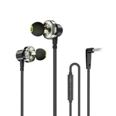 Imagem de AWEI Fones de ouvido com fio com microfone, fones de ouvido com fio, estéreo Hi-Fi, graves potentes e áudio cristalino, compatível com iPhone, iPad, Android, a maioria dos computadores com conector de