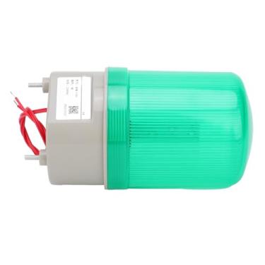 Imagem de Generic LED Piscando Luz de Advertência Equipamento de Sinal Estroboscópico Lâmpada de Alarme 220VAC para Fábricas Edifícios de Escritórios Escolas ABS Branco 6,7 X 3,5 pol. (Verde)
