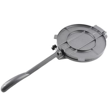 Imagem de Solinder Prensa, Ferramenta de Prensagem Manual de Tortilla Liga Alumínio para Pizza Patty Com Padrão Segurança Alimentar, Fácil Limpar, Ferramenta Multifuncional para Fazer (20cm Preto)