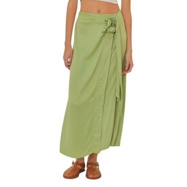 Imagem de Saia Farm Cetim Flor-Feminino