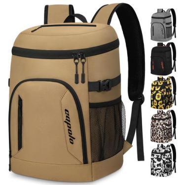 Imagem de Mochila Térmica Capolo Khaki para 30 Latas Aislada