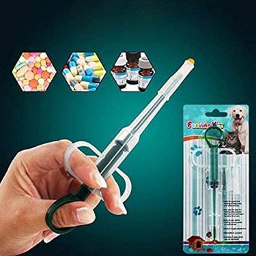 Imagem de Aplicador de Medicamentos para Pets 1 Pacote Bastões Controle Administração Médica com Ponta Macia Dispenser Pílulas Adequado Gato Cão Filhote Leve Tamanho Pequeno Fácil Usar e Transportar Prático à P