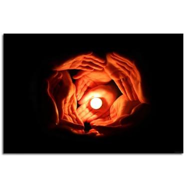 Imagem de Hands Wall Art Fingers Canvas Prints Rings Poster For Home Conjunto de 1 Decorações Noframed 30.5 cm x 20.3 cm