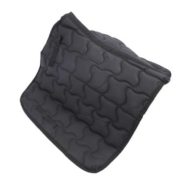Imagem de aqxreight Almofada de Sela de Cavalo Respirável à Prova de AbrasãO Couro PU Equipamento de EquitaçãO Em Pano de Sela de Cavalo O Desempenho Preto Protege a água e a Prova de Material de de Com