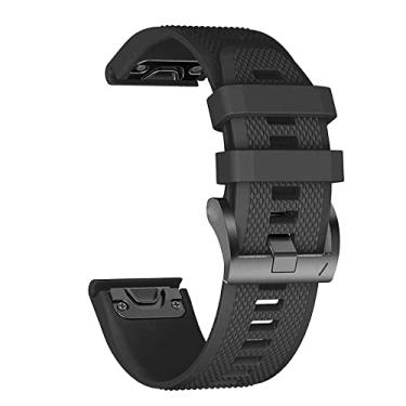 Imagem de SOMKB 22 pulseiras de relógio de substituição de 26 mm para relógio Garmin Fenix 6X 6 Pro 5X 5 Plus 3HR 7 7X Pulseiras de silicone inoxidável de ajuste rápido (B,26 mm Descent Mk1 MK2)