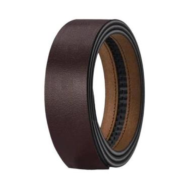 Imagem de Cinto De Couro Masculino De Alta Qualidade Com Fivela Automática 33cm 