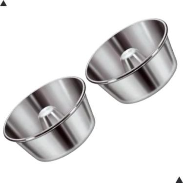 Imagem de 2 Formas Assadeiras Alta Qualidade 20cm Pudim Bolo Torta Suiça Kit 4 P