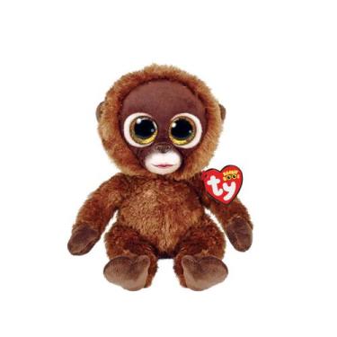 Imagem de Pelúcia Ty Chessie Macaco 15cm - Fofura, Olhos Brilhantes