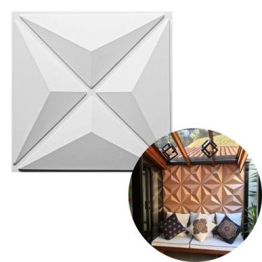 Imagem de Forro De Pvc Parede Auto Relevo 3d 50cmx50cm Decoracao Luxo - LuJP Dec