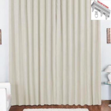 Imagem de Cortina Pryme 3 Metros Sala Quarto em Oxford para Trilho Suisso - Palh