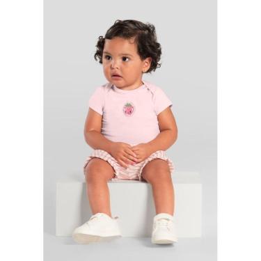 Imagem de Body bebê menina de moranguinho Brandili Baby