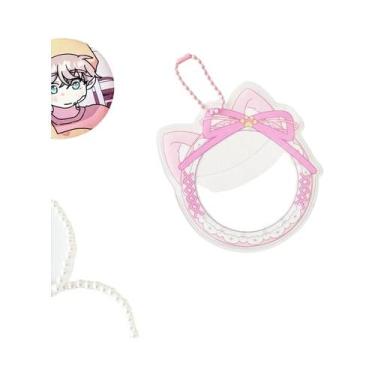 Imagem de Porta-Crachás De Cartão Bopp Com Renda Em Forma De Orelha De Gato, Bol