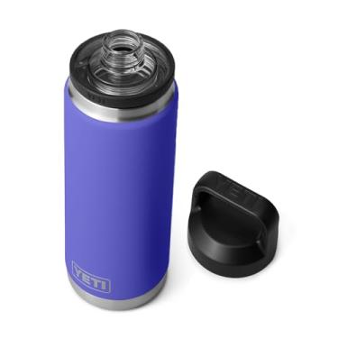 Imagem de Garrafa YETI Rambler de 740 ml, à prova de vazamento, isolamento a vácuo, aço inoxidável com Chug Cap, violeta Ultramarine