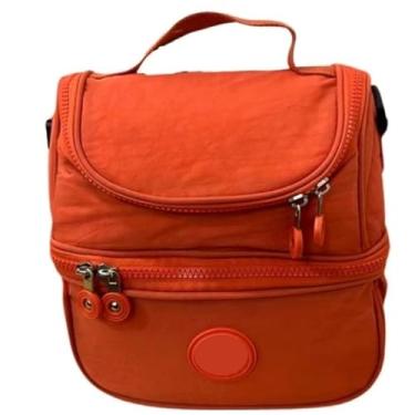Imagem de Bolsa Térmica Feminina Masculina Lancheira Com Alça Porta Marmita Trabalho Escola(Laranja 2)