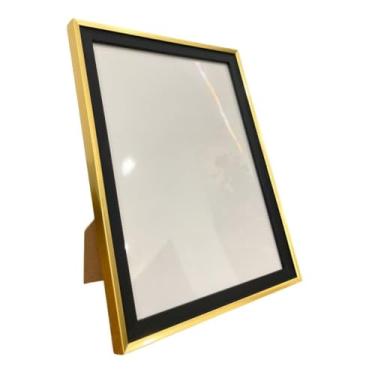 Imagem de Kit Porta-Retrato Luxo Gold Black 10x15 e 15x20 – Moldura Premium para Decoração de Casa, Sala, Quarto e Escritório(03UN PORT RET 15X20 GOLD BLACK)