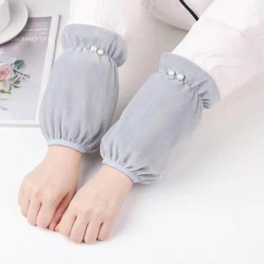 Imagem de Jaqueta Curta De Plumas Com Mangas De Pérola Para Mulheres, Quente E A