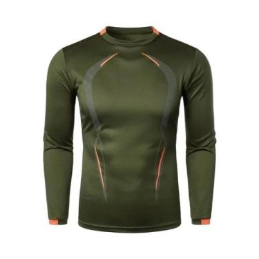 Imagem de Camiseta De Treino Masculina De Manga Longa, Leve, De Secagem Rápida, 