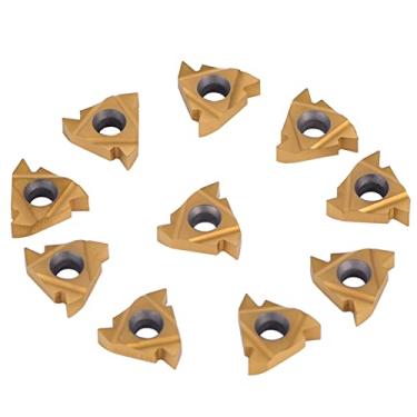 Imagem de Generic Ferramenta de Torneamento de Torno Durável Com Inserções de Carboneto CNC Com Caixa para Fundições de Aço Inoxidável e Muito Mais, 10 Unidades/Conjunto 3/8 "16ER AG60 para Usuários de