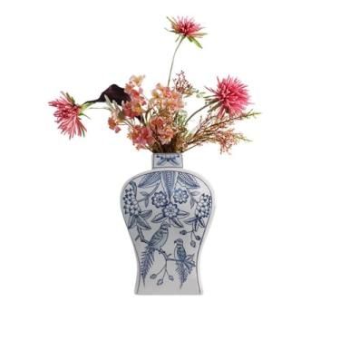 Imagem de Vasos de estilo chinês para casa, sala de estar, quarto, ornamentos de mesa, vaso de cerâmica, arranjo de flores, vaso de mesa
