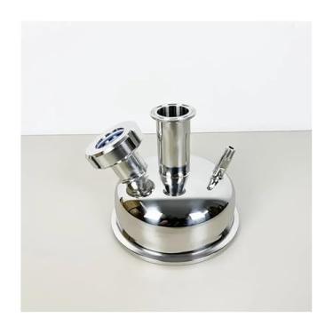 Imagem de 3A 15.2 cm Flange 167 mm Tri-Clamp Extração Tampa Plana/Tampa com Virola de 3,8 cm + Vidro de Visão de 3,8 cm + NPT de 1/10.2 cm para Extração