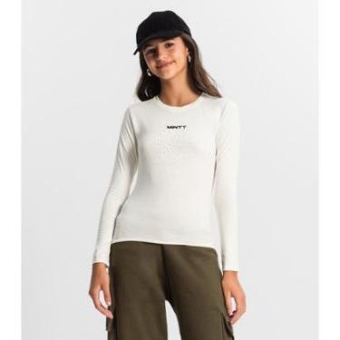 Imagem de Blusa Juvenil Com Strass Manga Longa Minty-Feminino