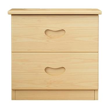 Imagem de Mesa de cabeceira moderna de madeira grande de 45 cm/18 altura com gavetas, mesa de cabeceira de armazenamento de 2 camadas, prateleira, móveis de cabeceira