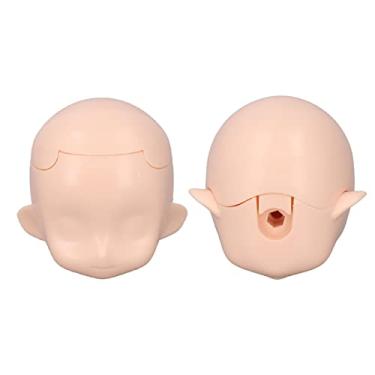 Imagem de Naroote Cabeça de Boneca Removível Requintada para Boneca de Articulação Esférica 1/12, Maquiagem DIY, Substituição Perfeita Em Material de Cimento Plástico, Adequada para Bonecas 1/12 (Branco Normal)