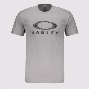 Imagem de Camiseta Oakley Ellipse Fingerprint SS Cinza, G