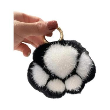 Imagem de Chaveiro De Pata De Gato Fofo E Peludo Para Mulheres E Meninas, Pingen